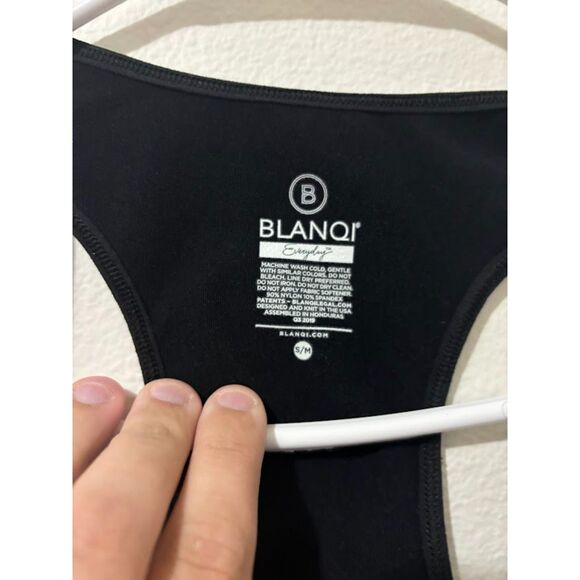 Blanqi Everyday Dress Women's Size S/M Black Ruched Maternity Stretch Fitted - Picture 4 of 4